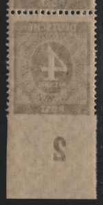 Alliierte Besetzung 1946 - Mi-Nr. 914 Uu ** - MNH - Obere Marke mit Falz - BPP