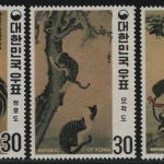 Korea 1970 - Mi-Nr. 739-741 A ** - MNH - Gemälde / Paintings (I)