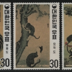Korea 1970 - Mi-Nr. 739-741 A ** - MNH - Gemälde / Paintings (II)