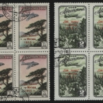 Russia / Sowjetunion 1955 - Mi-Nr. 1789-1790 A gest / used - Viererblock