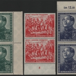 DDR 1951 - Mi-Nr. 286-288 ** - MNH - senkrechte Paare - Dt.-chin. Freundschaft