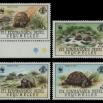 Äußere Seychellen 1987 - Mi-Nr. 137-140 ** - MNH - Schildkröte / Tortoise (II)
