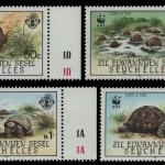 Äußere Seychellen 1987 - Mi-Nr. 137-140 ** - MNH - Schildkröte / Tortoise (III)