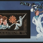 Guinea 1984 - Mi-Nr. Block 120 B ** - MNH - Gold - ungez / imp - Olympia