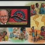 Guinea 1984 - Mi-Nr. Block 103 B ** - MNH - Gold - ungez / imp - Rotary