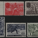 Russia / Sowjetunion 1940 - Mi-Nr. 753-757 ** - MNH - Sport (IV)