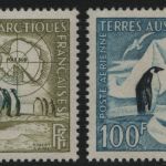 TAAF 1956 - Mi-Nr. 8-9 ** - MNH - Pinguine / Penguins (V)