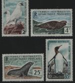 TAAF 1960 - Mi-Nr. 19-22 ** - MNH - Vögel / Birds - Robben / Seals (III)