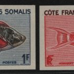 Französische Somaliküste 1959 - Mi-Nr. 320 ** - MNH - Fische - Farbproben (I)