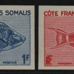 Französische Somaliküste 1959 - Mi-Nr. 320 ** - MNH - Fische - Farbproben (II)