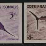Französische Somaliküste 1959 - Mi-Nr. 322 ** - MNH - Fische - Farbproben (II)