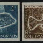 Französische Somaliküste 1959 - Mi-Nr. 323 ** - MNH - Fische - Farbproben (II)