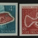 Französische Somaliküste 1959 - Mi-Nr. 323 ** - MNH - Fische - Farbproben (III)
