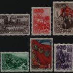 Russia / Sowjetunion 1948 - Mi-Nr. 1280-1285 * - MH - Komsomol (I)