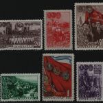 Russia / Sowjetunion 1948 - Mi-Nr. 1280-1285 * - MH - Komsomol (II)