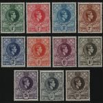 Swaziland 1938 - Mi-Nr. 27-37 A * - MH - gez. 13 1/2 : 13