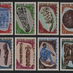 Franz. Polynesien 1967 - Mi-Nr. 73-80 ** - MNH - Kunst der Marquesas Inseln (1)