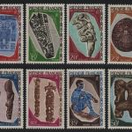 Franz. Polynesien 1967 - Mi-Nr. 73-80 ** - MNH - Kunst der Marquesas Inseln (2)