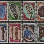 Franz. Polynesien 1967 - Mi-Nr. 73-80 ** - MNH - Kunst der Marquesas Inseln (3)