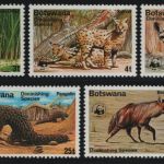 Botswana 1977 - Mi-Nr. 182-186 ** - MNH - Wildtiere / Wild Animals - WWF (IV)