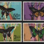 Thailand 1968 - Mi-Nr. 525-528 ** - MNH - Schmetterlinge / Butterfly (I)