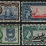Gilbert und Ellice 1956 - Mi-Nr. 67-70 gest / used - Höchstwerte aus Satz