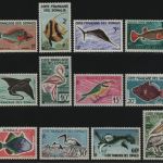 Französische Somaliküste 1959 - Mi-Nr. 320-331 ** - MNH - Fische & Vögel