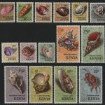 Kenia 1971 - Mi-Nr. 36-50 ** - MNH - Meeresschnecken / Marine snails (III)