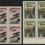 Russia / Sowjetunion 1955 - Mi-Nr. 1789-1790 A ** - MNH - Viererblock