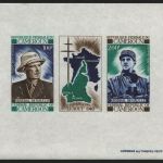 Kamerun 1970 - Mi-Nr. 620-621 U ** - MNH - ungez / imp - de Gaule - Block (II)