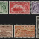 Falkland 1955 - Mi-Nr. 117-122 ** - MNH - Freimarken / Definitives (III)