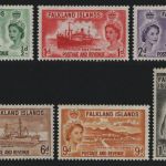 Falkland 1955 - Mi-Nr. 117-122 ** - MNH - Freimarken / Definitives (V)