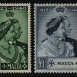 Malta 1949 - Mi-Nr. 214-215 ** - MNH - Silberhochzeit