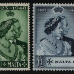 Malta 1949 - Mi-Nr. 214-215 * - MH - Silberhochzeit