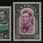 Zypern 1938 - Mi-Nr. 152-154 ** - MNH - nur Höchstwerte