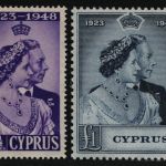 Zypern 1948 - Mi-Nr. 157-158 ** - MNH - Silberhochzeit (I)