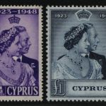 Zypern 1948 - Mi-Nr. 157-158 ** - MNH - Silberhochzeit (III)