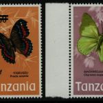 Tansania 1975 - Mi-Nr. 50-53 ** - MNH - Schmetterlinge / Butterflies