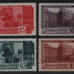 Russia / Sowjetunion 1941 - Mi-Nr. 821-824 ** - MNH - Leninmuseum (I)