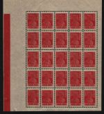 Russia / RSFSR 1923 - Mi-Nr. 215 A ** - MNH - 3 Rubel - 25er-Bogen (IV)