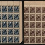 Russia / RSFSR 1918 - Mi-Nr. 149-150 ** - MNH - 25er-Bogen (III)