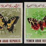 Jemen-Arabische Republik 1966 - Mi-Nr. 490-493 B ** - MNH - Schmetterlinge