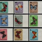 Ungarn 1966 - Mi-Nr. 2201-2209 B ** - MNH - Schmetterlinge / Butterflies