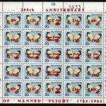 Guyana 1983 - Mi-Nr. 986-991 ** - MNH - Bogen - Schmetterlinge / Butterflies