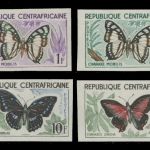 Zentralafrikanische Rep. 1960 - Mi-Nr. 4-11 ** - MNH - ungez - Schmetterlinge