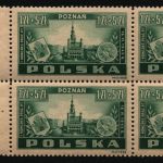 Polen 1945 - Mi-Nr. 403 ** - MNH - Viererblock - Kongress Posen (I)