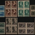 Polen 1947 - Mi-Nr. 455-462 A ** - MNH - Polnische Kultur I - Viererblock