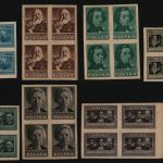 Polen 1947 - Mi-Nr. 455-462 B ** - MNH - Polnische Kultur I - Viererblock