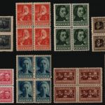 Polen 1947 - Mi-Nr. 463-470 A ** - MNH - Polnische Kultur II - Viererblock