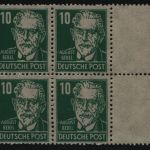 SBZ 1948 - Mi-Nr. 215 a ** - MNH - Viererblock - BPP geprüft